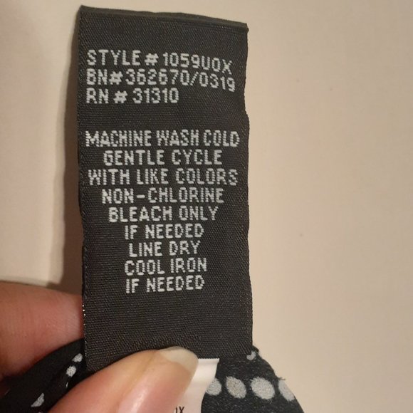 Worthington Purple Striped Collard Blouse - Picture 6 of 7